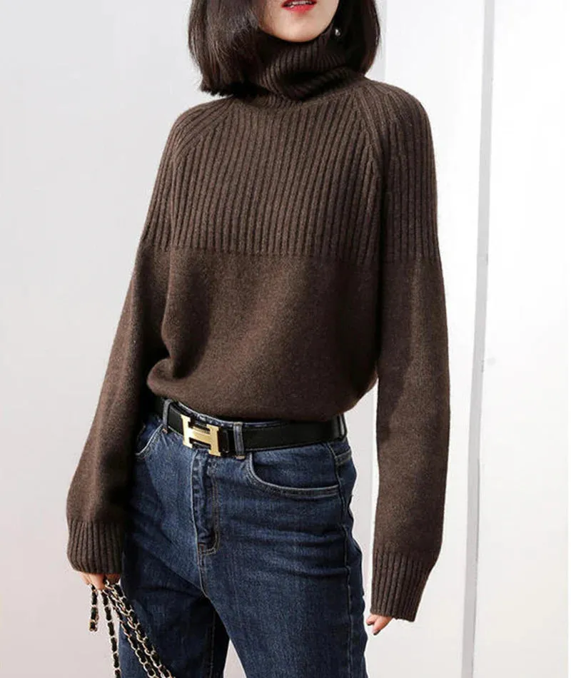 Sweater fashion turtleneck sweater      S2521