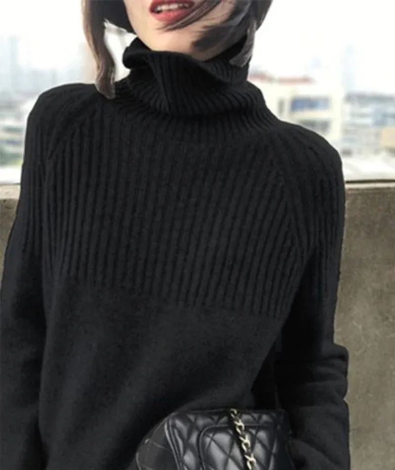 Sweater fashion turtleneck sweater      S2521