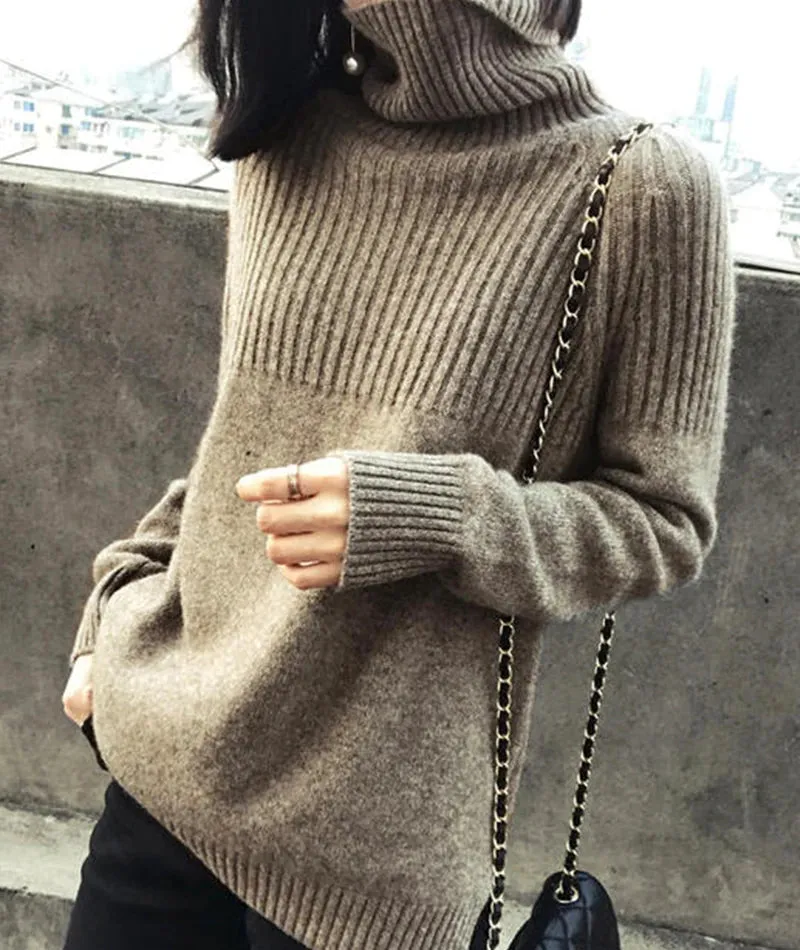 Sweater fashion turtleneck sweater      S2521