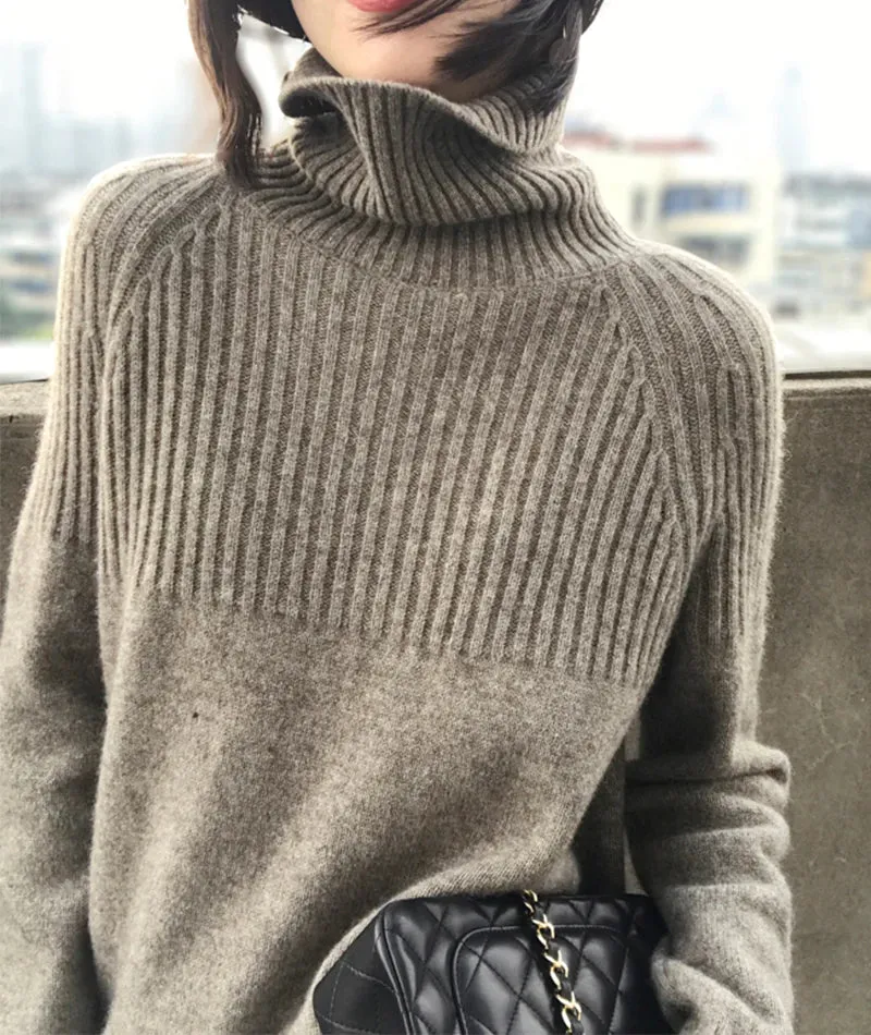 Sweater fashion turtleneck sweater      S2521