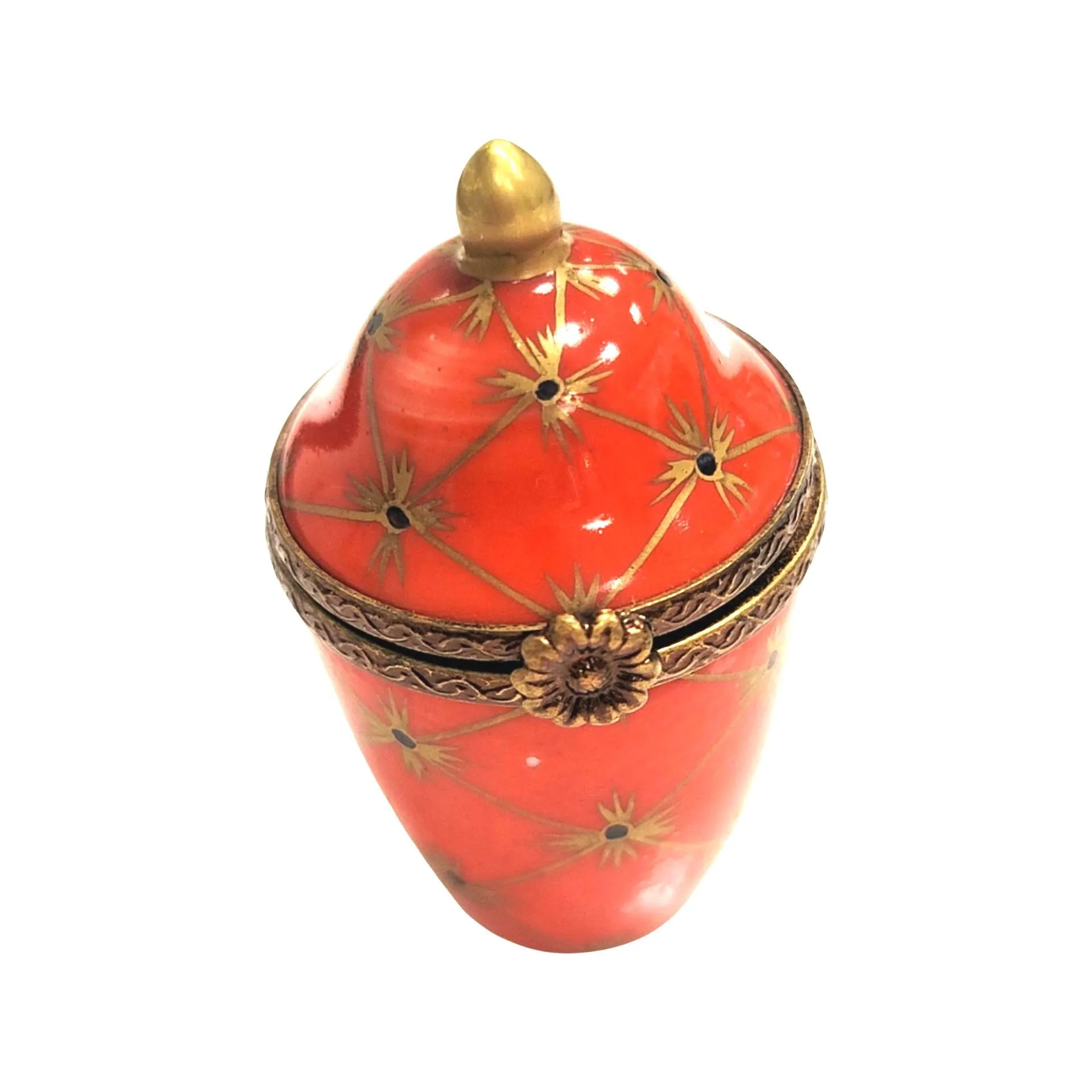 Tall Red Canister Urn - 2.25"