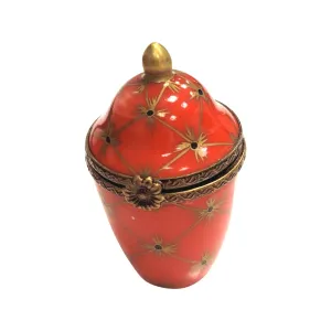 Tall Red Canister Urn - 2.25"