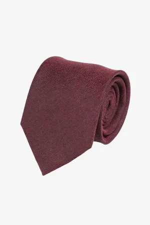 Tie - Silk melange red