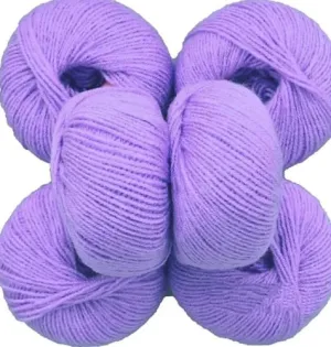 Vardhman Yarn Baby Soft Wool for Hand Knitting Fingering Crochet Hook 150gms,100% Acrylic Wool (Iris Purple no.17)