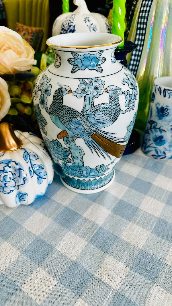 Vintage Imari Vase-Chinoiserie