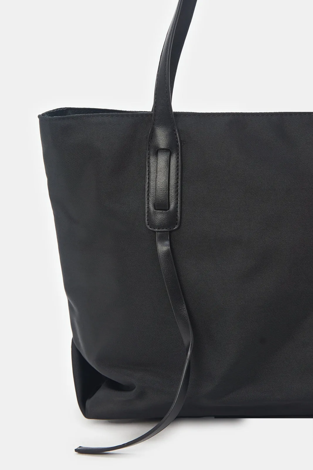 Women Black Tote Bag With Handles