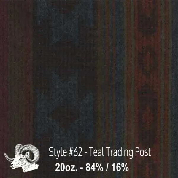 Wool Swatch - 62 - Teal Trading Post